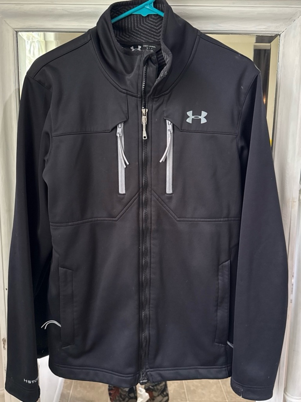 Under Armour Black Performance Softshell Jacket with Gray Accents